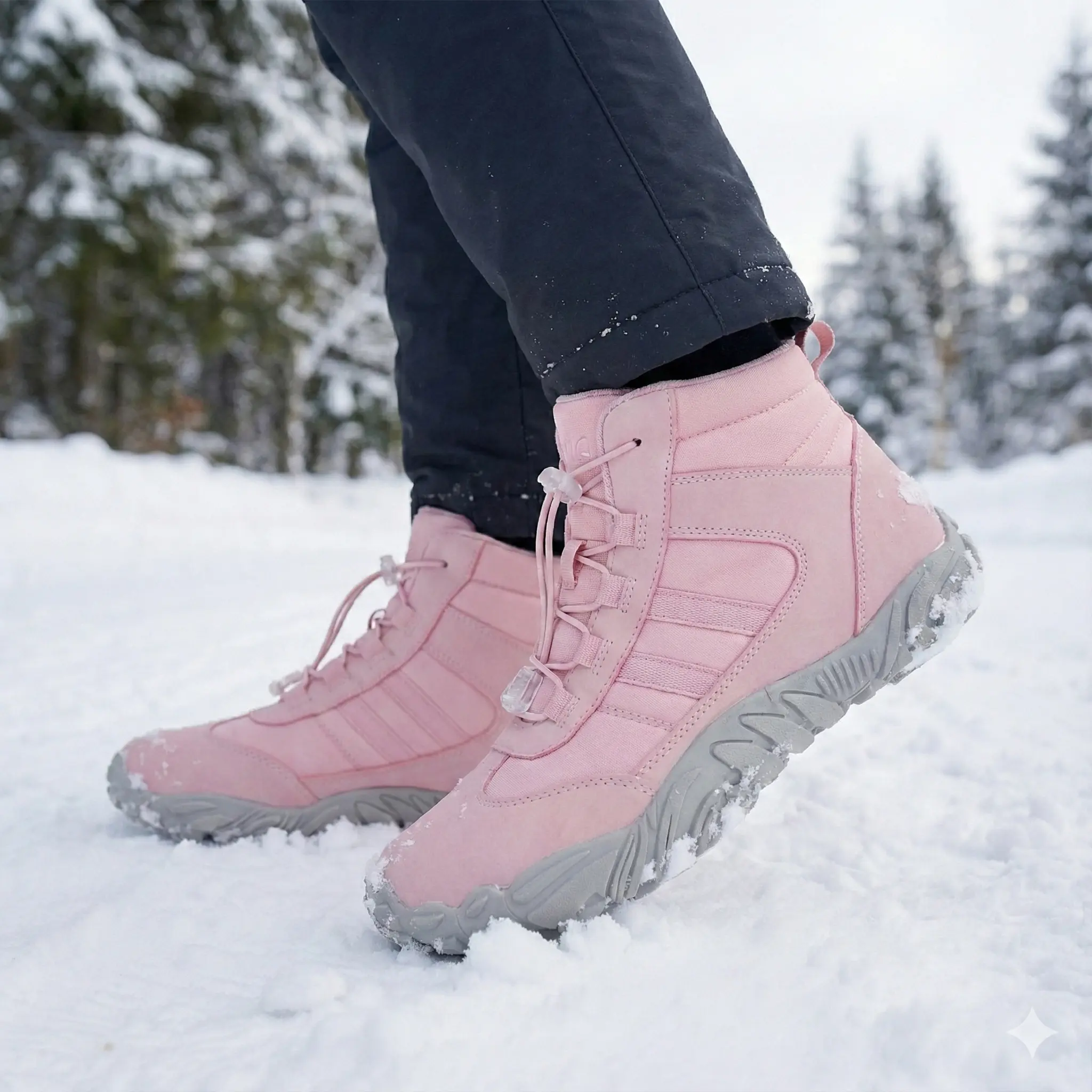 Talvipaljasjalkakengät | Pink Unisex - Image 2
